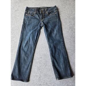 American Eagle Artist Crop Stretch Jeans Women's Size 8 Dark Wash (31x24)